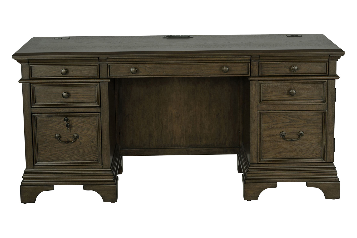 Coaster - Hartshill Credenza With Power Outlet in Burnished Oak