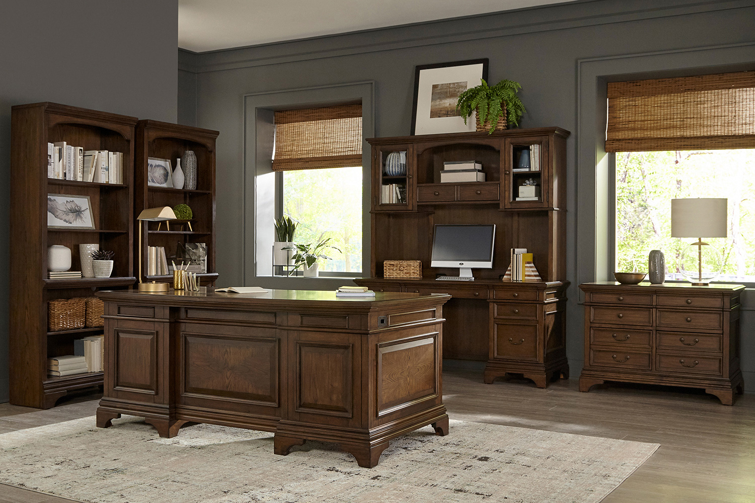 Coaster - Hartshill Credenza With Power Outlet in Burnished Oak