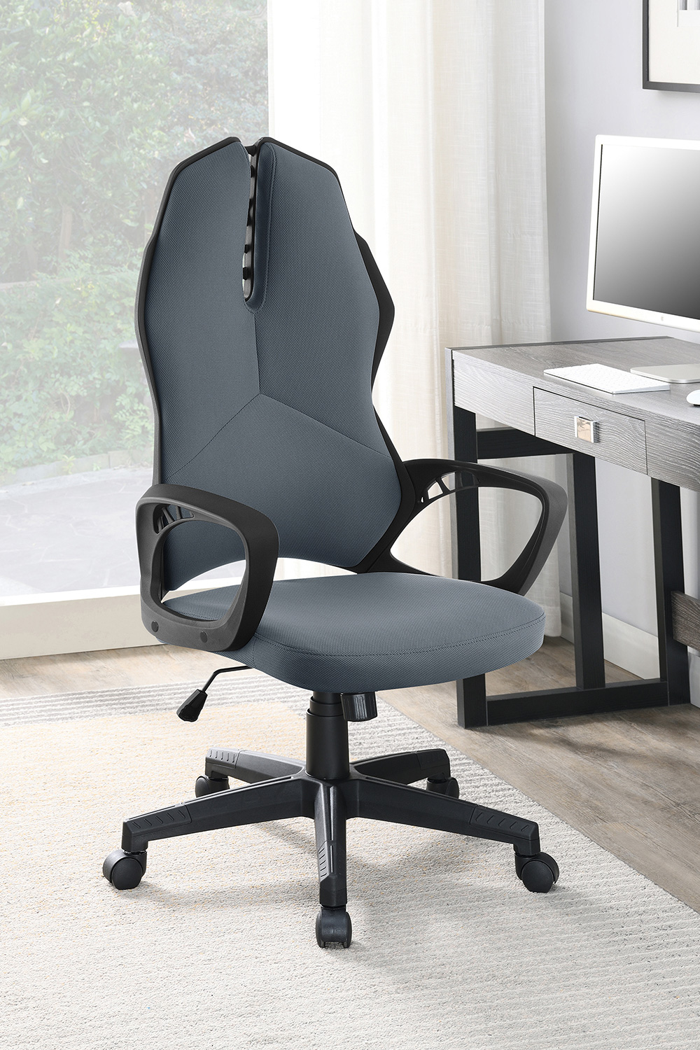 Coaster - Upholstered Office Chair in Dark Gray/Black