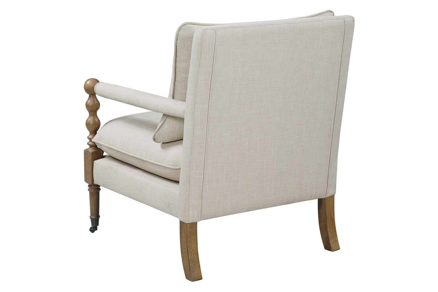 Coaster™ Upholstered Accent Chair With Casters - Beige