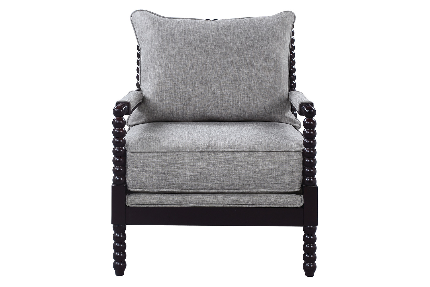 Coaster™ Cushion Back Accent Chair - Gray/Black