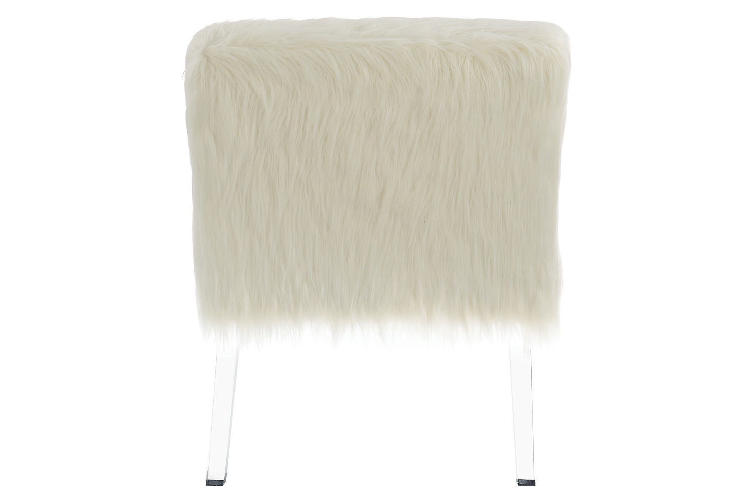 Coaster™ Faux Sheepskin Upholstered Accent Chair - White