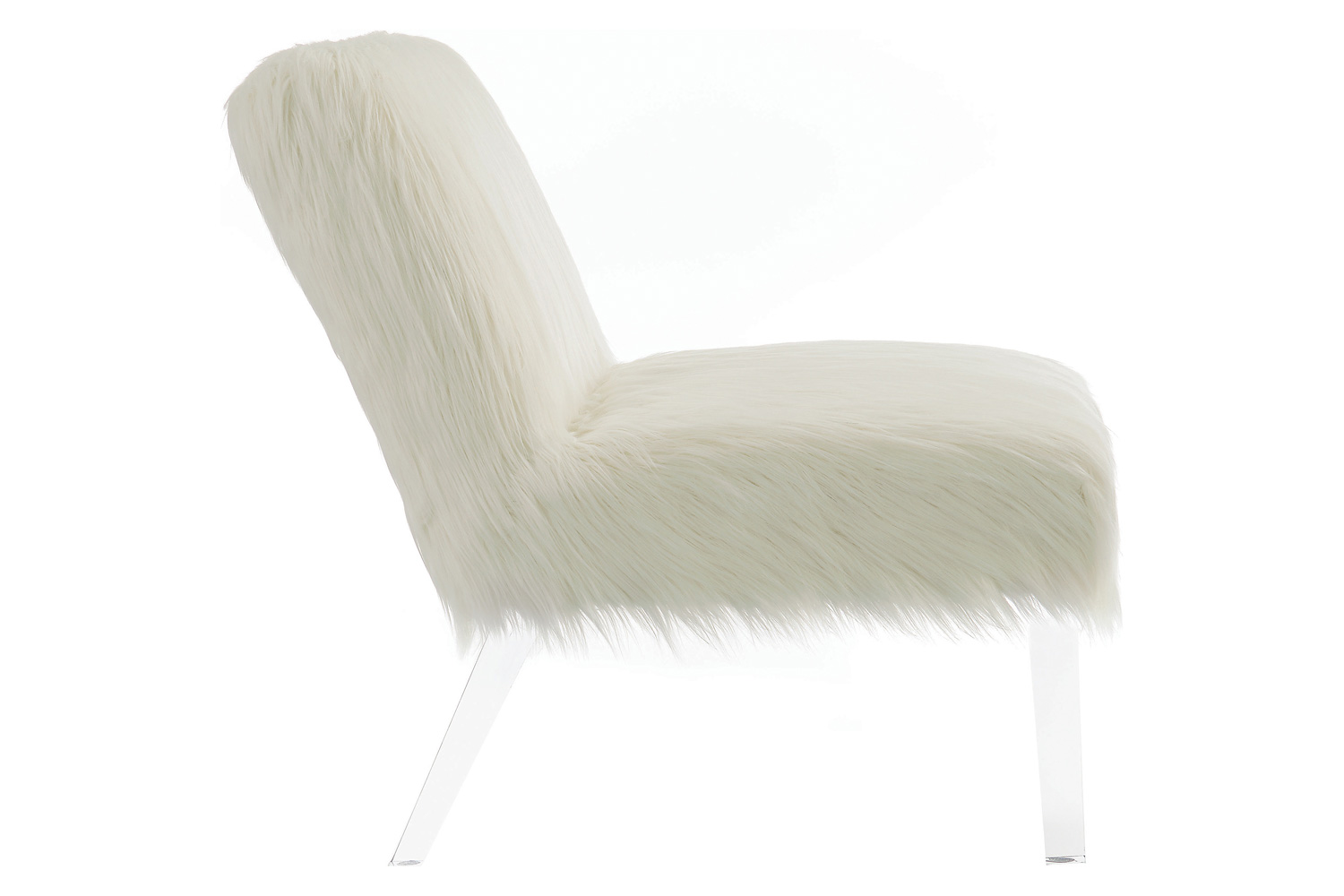 Coaster™ Faux Sheepskin Upholstered Accent Chair - White