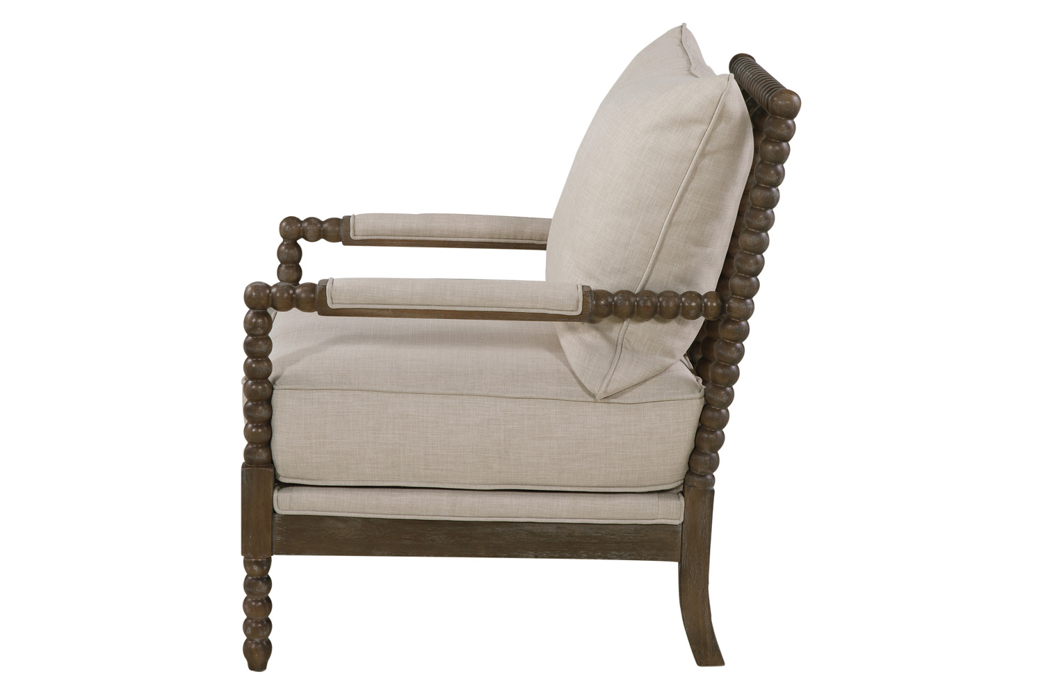 Coaster™ Cushion Back Accent Chair - Oatmeal/Natural