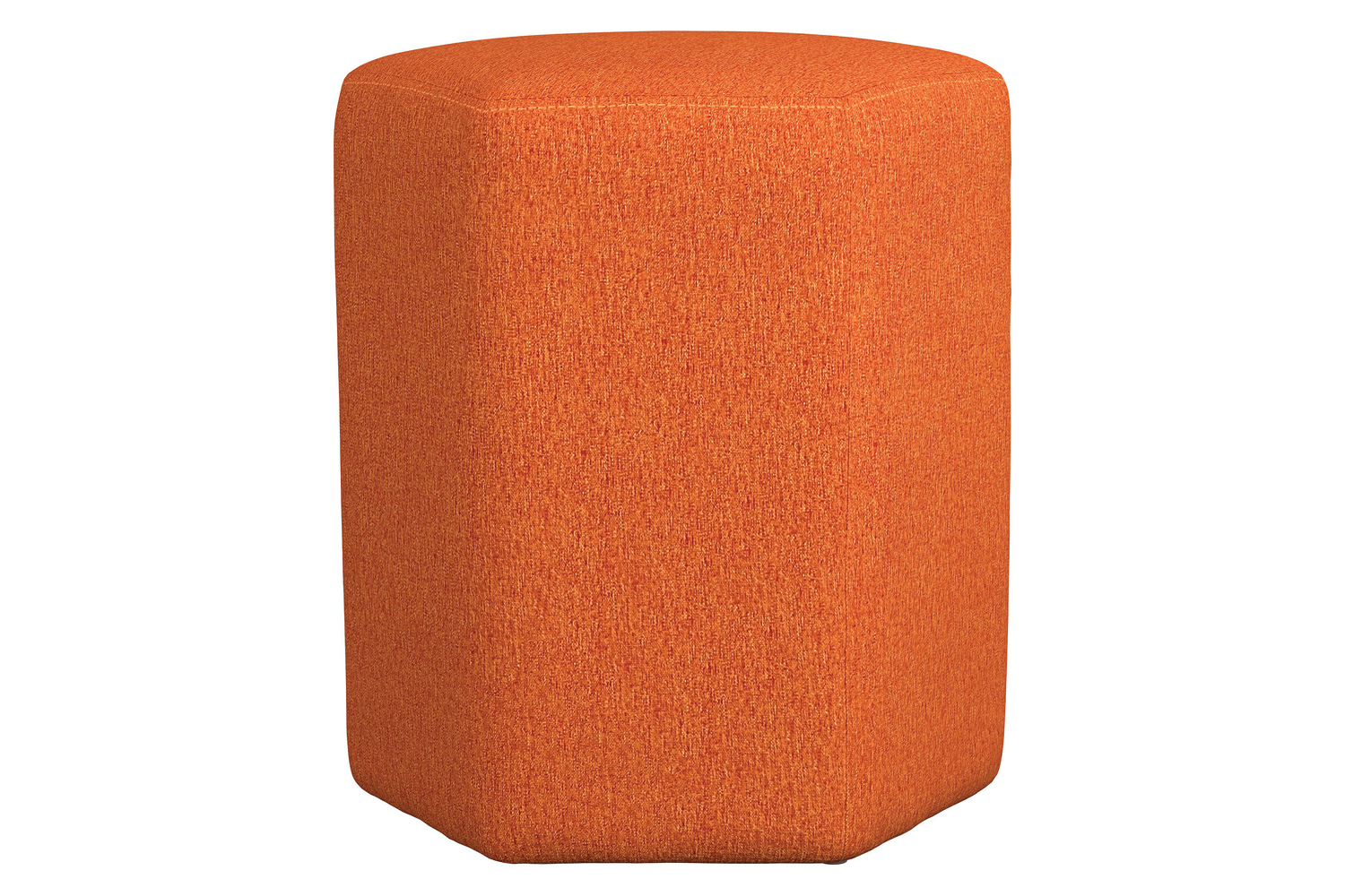 Coaster Hexagonal Upholstered Stool - Orange