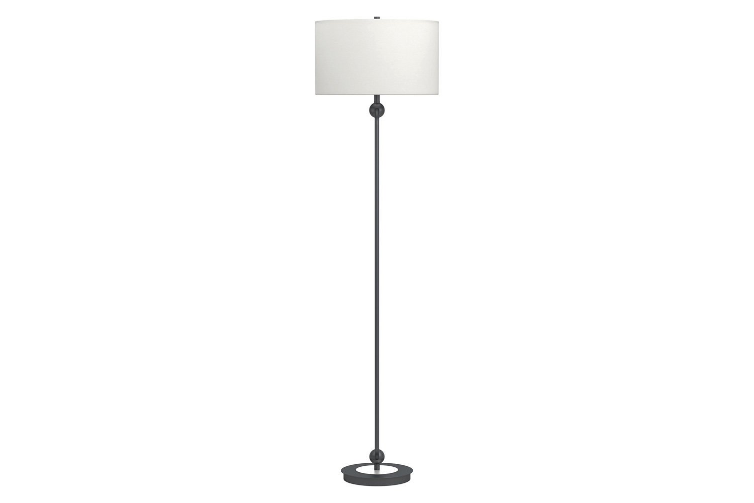 Coaster - Drum Shade Floor Lamp in White/Orb