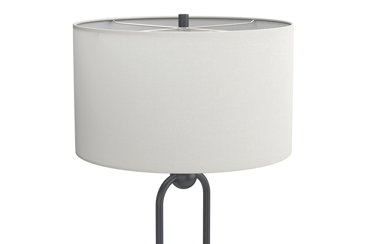 Coaster - Drum Shade Floor Lamp in White/Orb