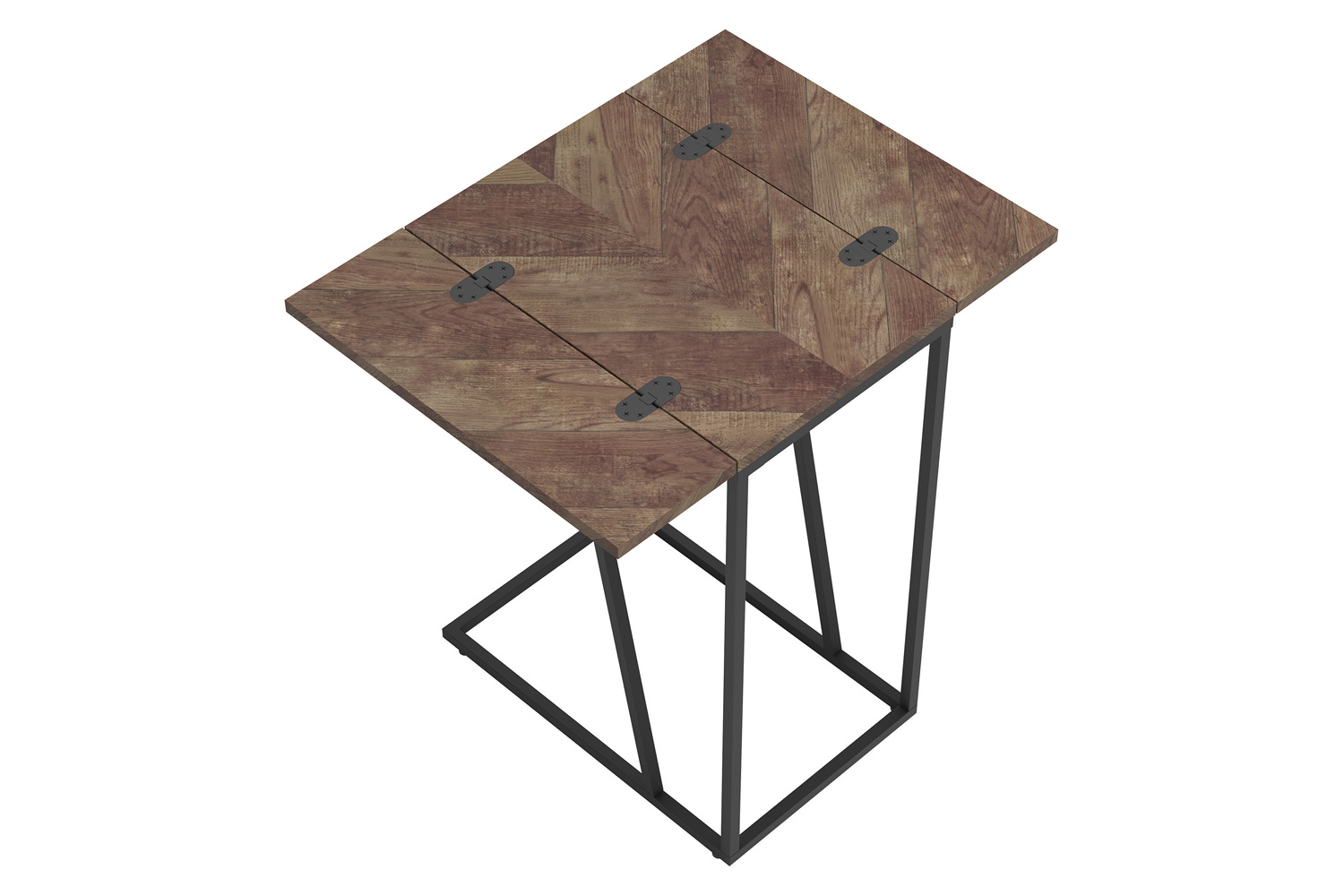 Coaster Expandable Chevron Rectangular Accent Table - Tobacco