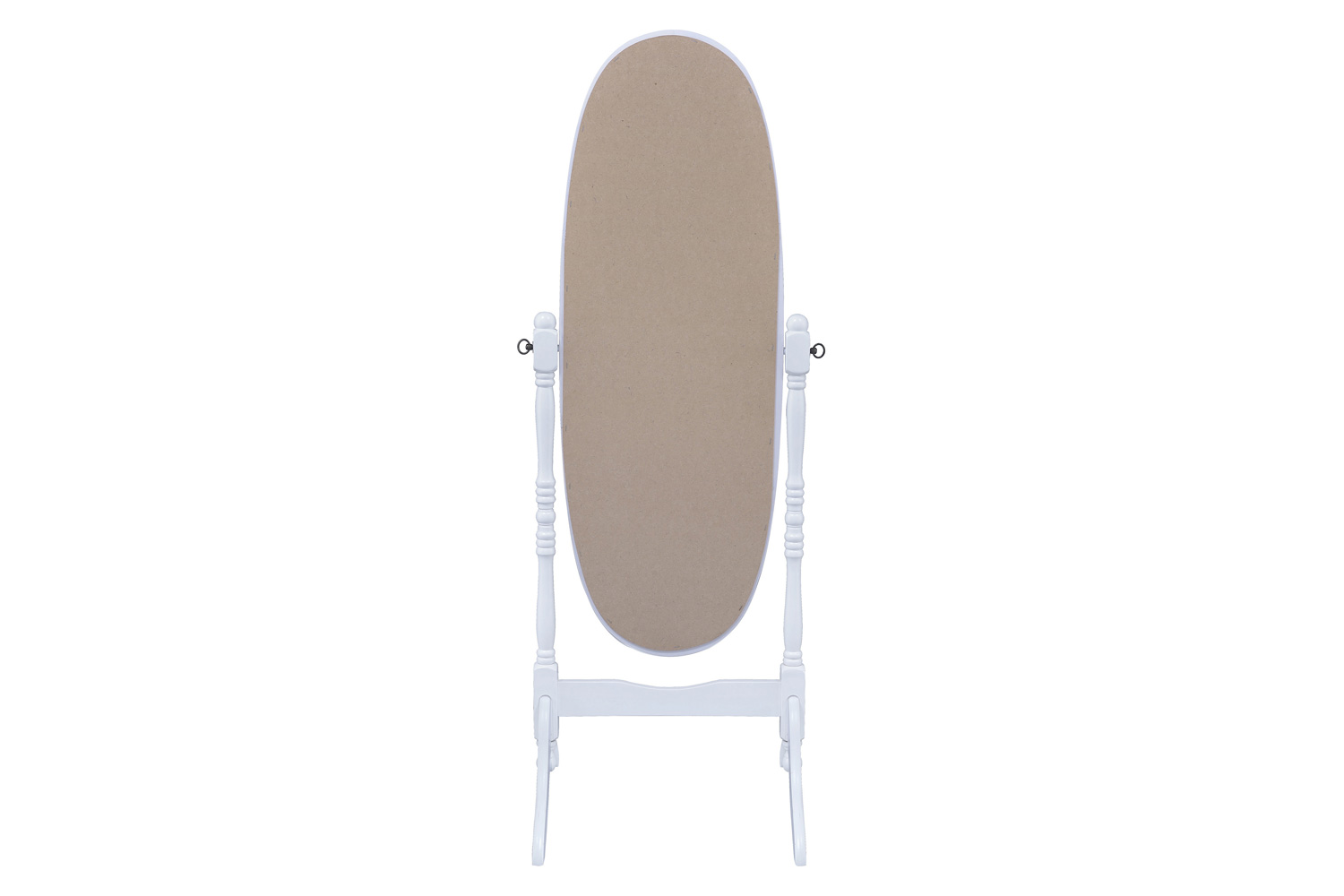 Coaster Oval Cheval Mirror - White