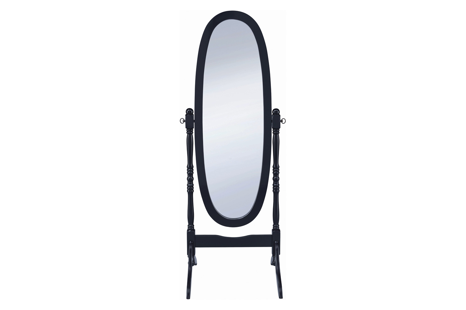 Coaster Oval Cheval Mirror - Black