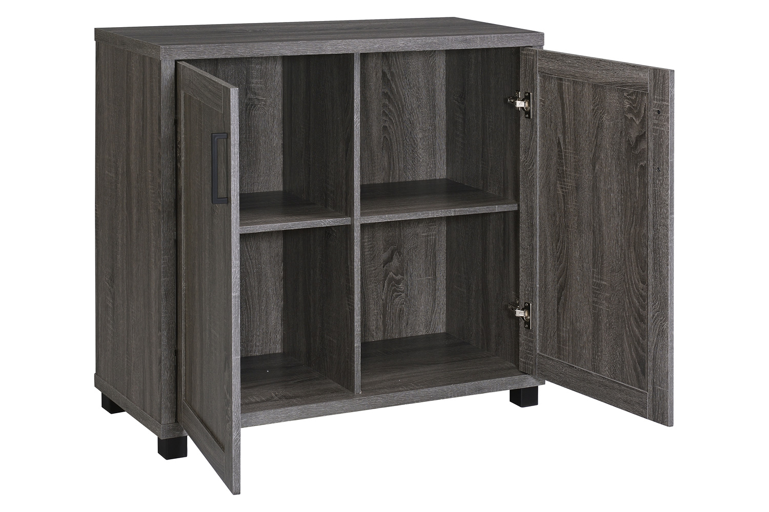 Coaster - Wooden 2-Door Accent Cabinet in Weathered Gray