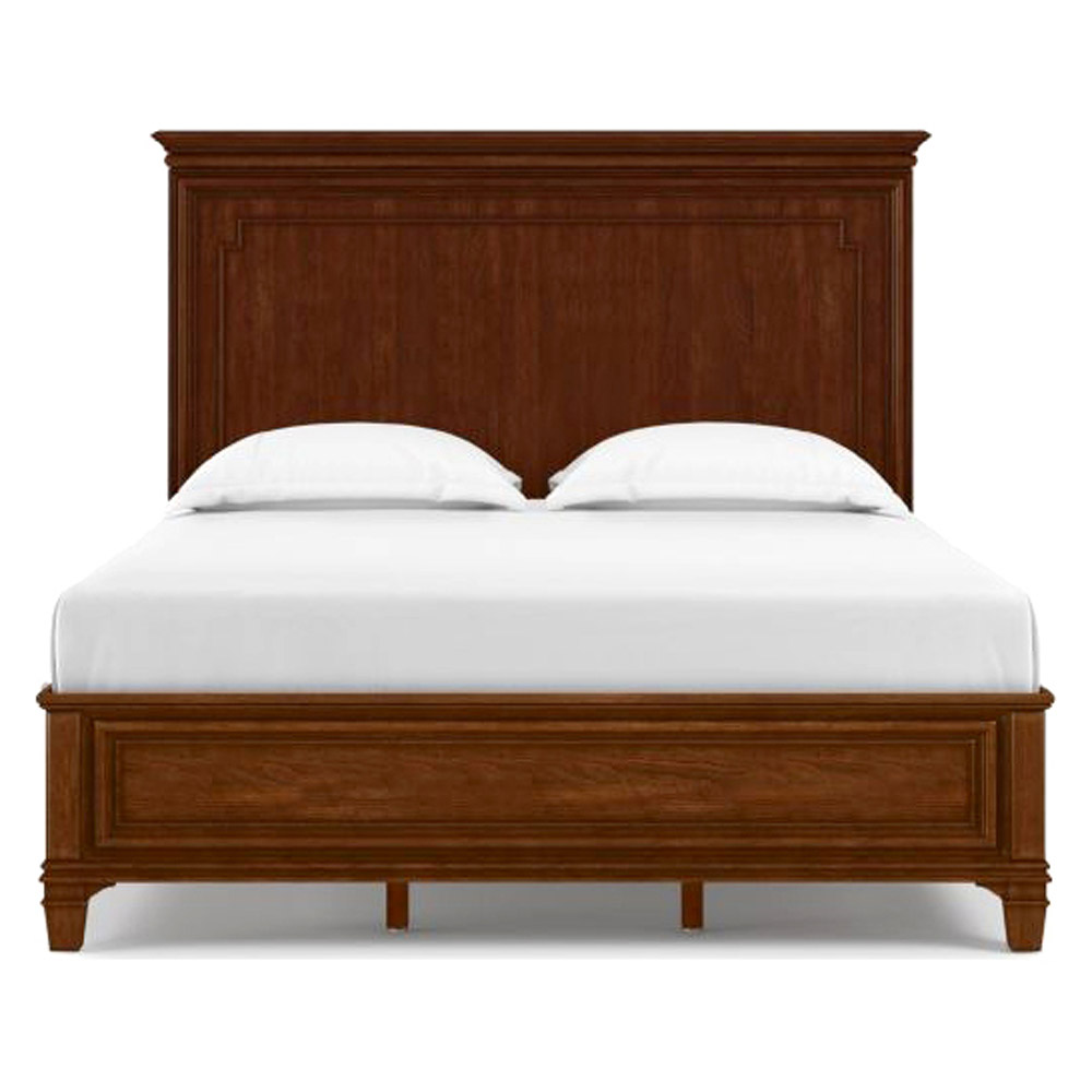 Creative Newel Queen Size Bed - Cherry