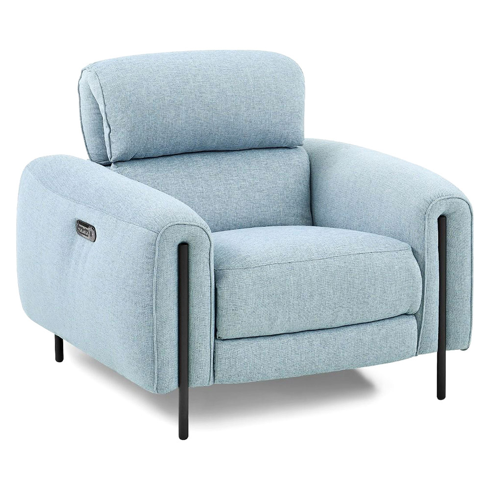 Creative™ Charm Recliner Armchair - Angel Blue, Fabric