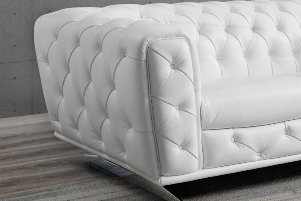 Creative - Ellie Modern Sofa in White, Leather