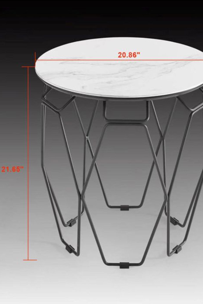 Creative - Ellipse Ceramic Top End Table