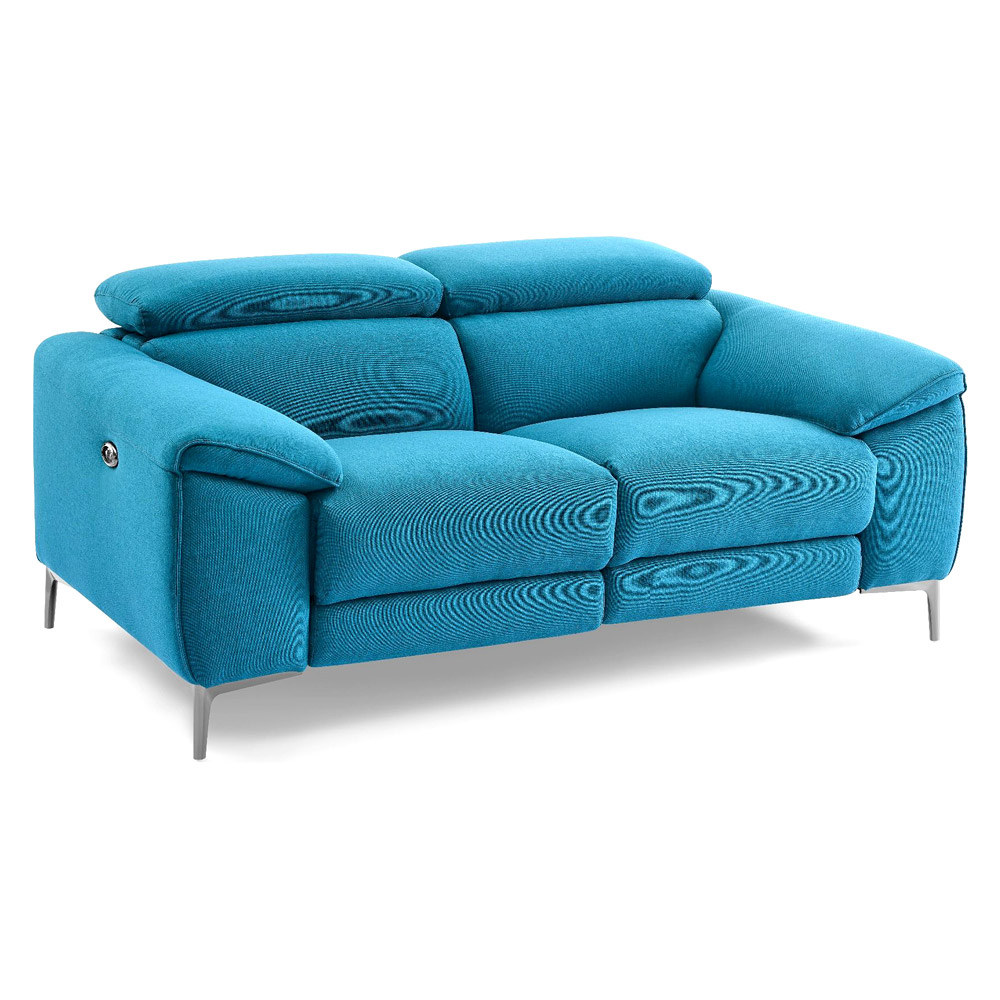 Creative Lucca Loveseat with Power Recliners - Turquois, Fabric