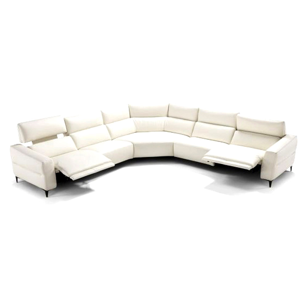 Creative - Mimi Sectional with Recliners in Leather