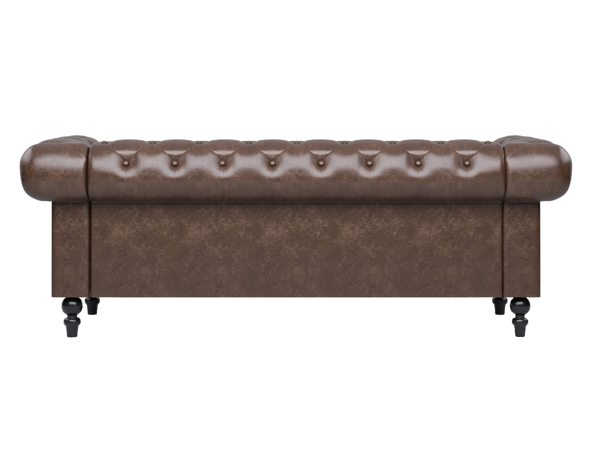 Crenus - Chesterfield PU Leather Sofa