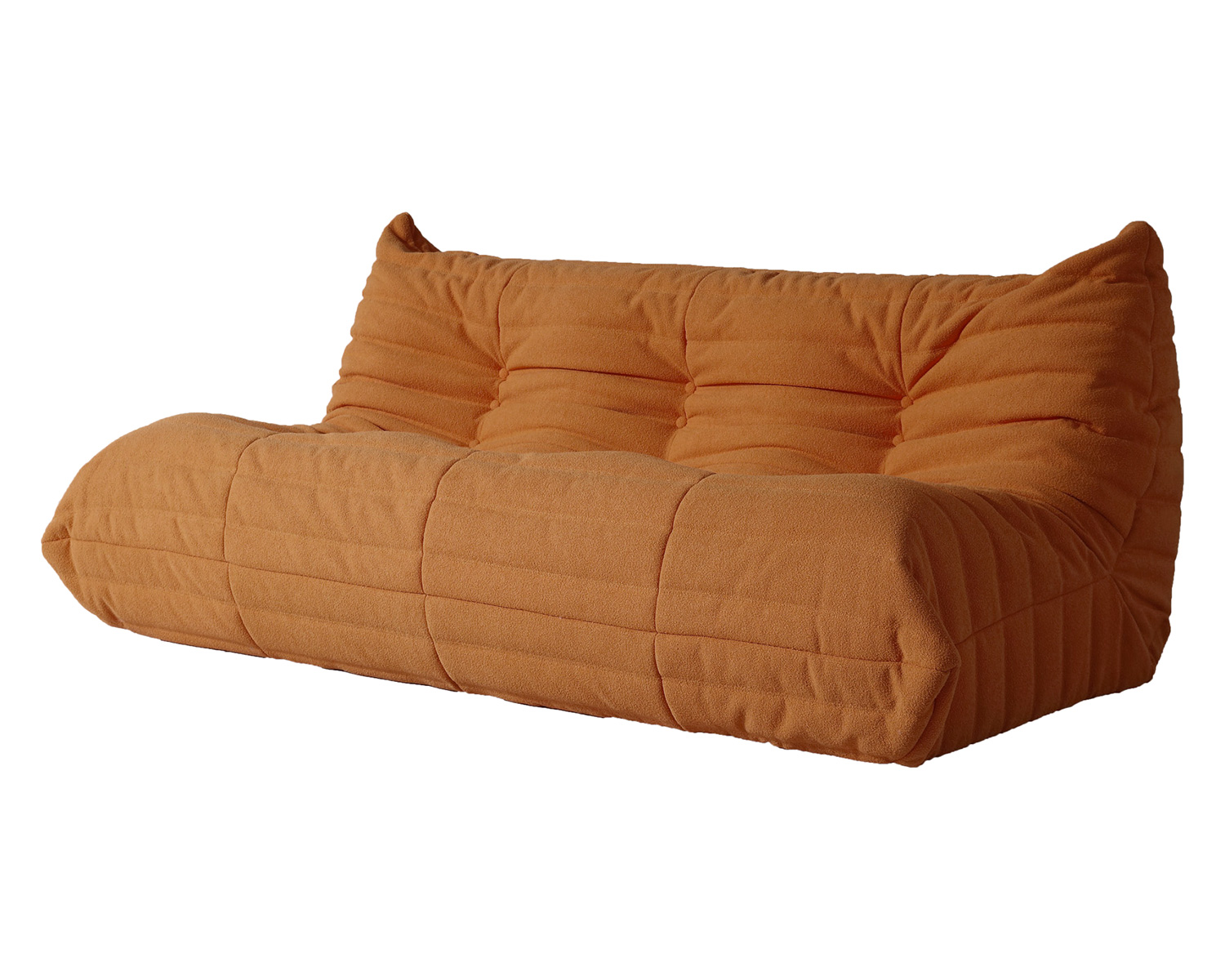 Crenus Caterpillar 68.9" 3 Seater Floor Sofa - Brown