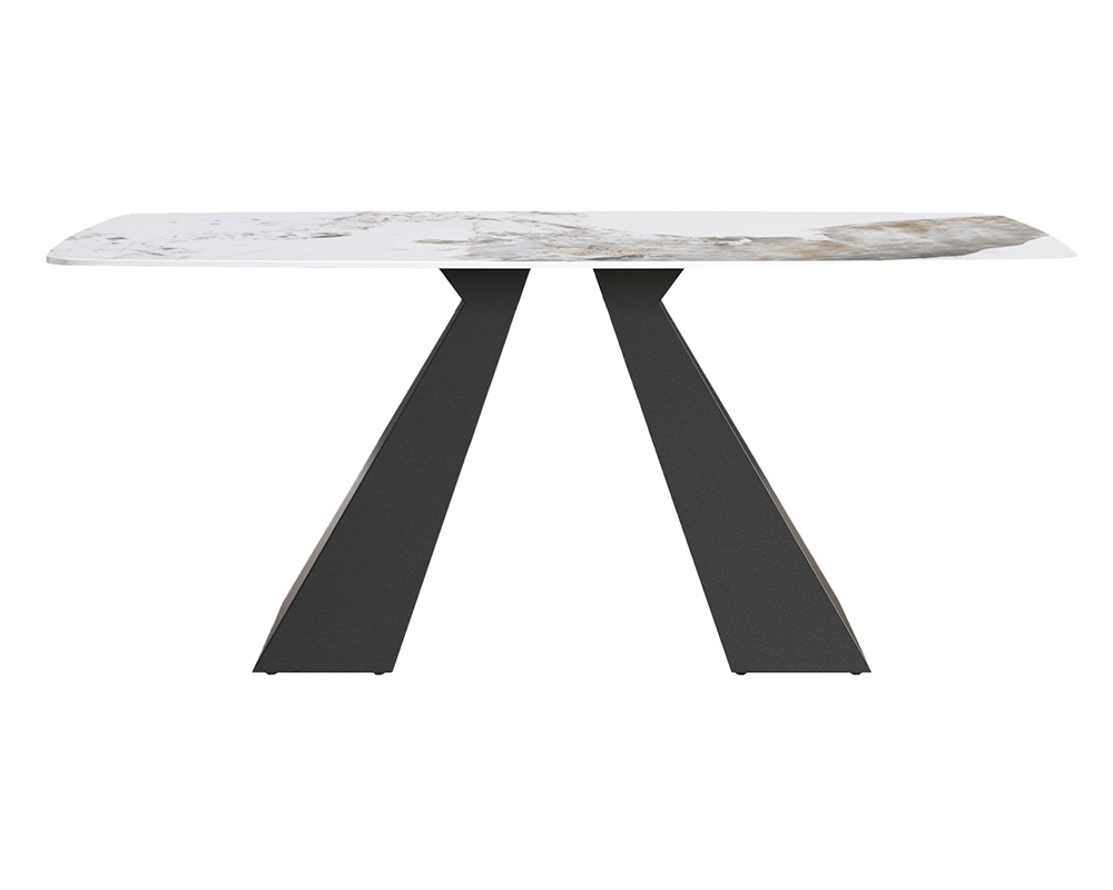 Crenus - La Regina Curved Rectangular Dining Table