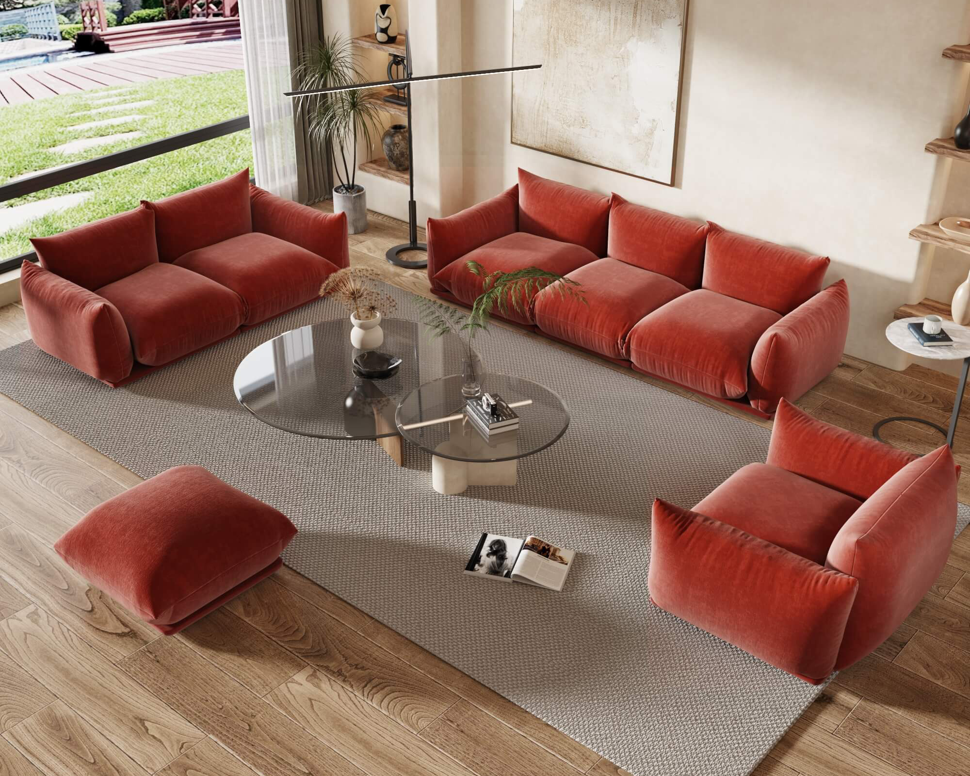 Crenus - Sereno Ottoman for Sectional Sofa