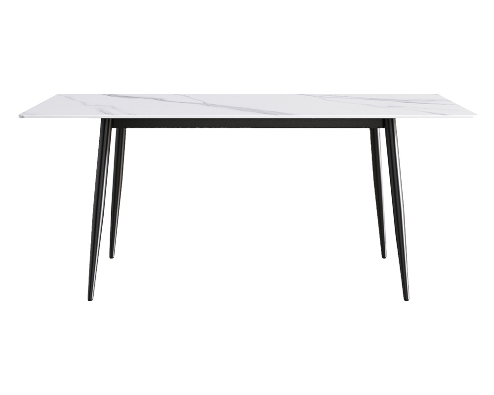 Crenus Sophia Rectangular Dining Table - Gray/Black, 63"