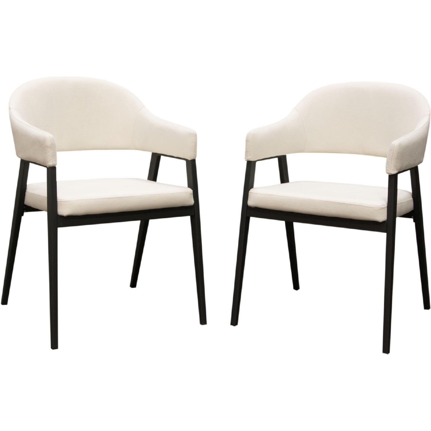 Diamond Sofa - Adele Dining/Accent Chairs with Brushed Stainless Steel Leg (Set of 2)