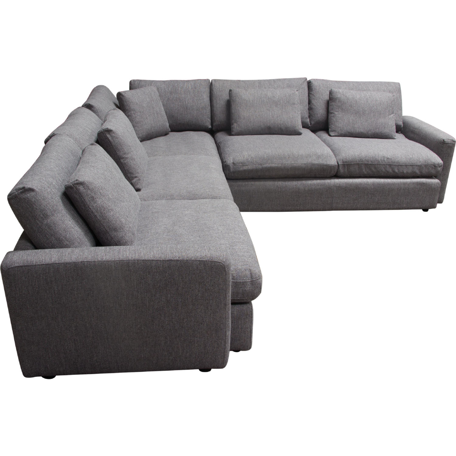 Diamond Sofa - Arcadia 3PC Fabric Corner Sectional with Feather Down Seating