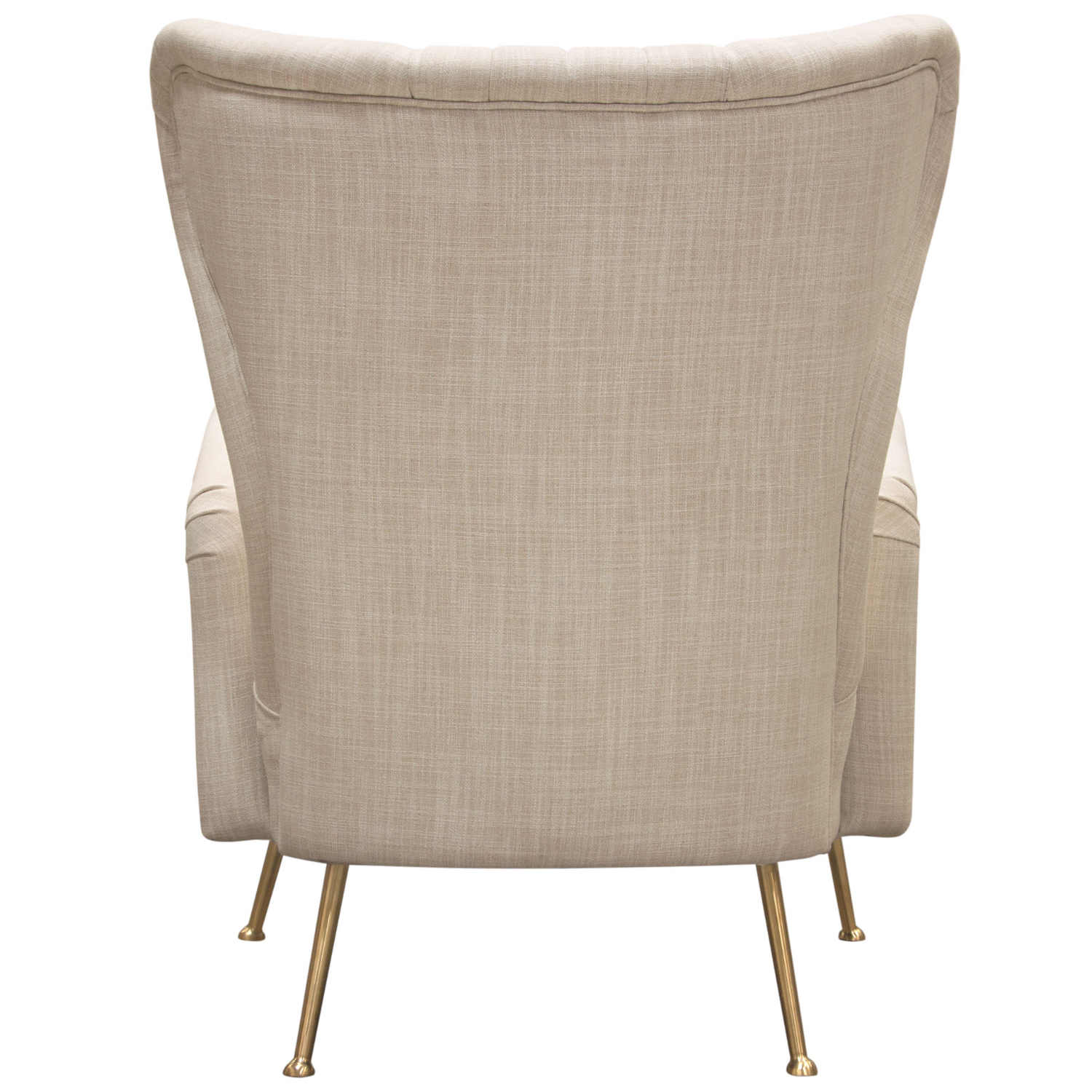 Diamond Sofa™ Ava Linen Chair with Gold Leg - Sand