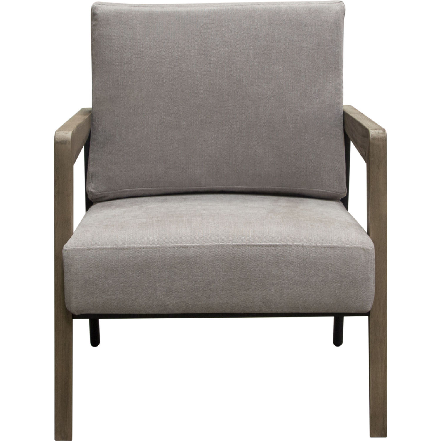 Diamond Sofa - Blair Fabric Accent Chair with Curved Wood Leg Detail