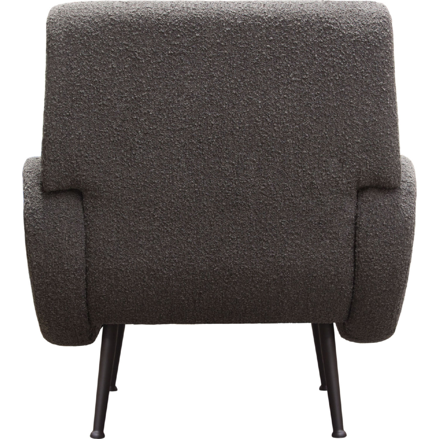 Diamond Sofa™ Cameron Boucle Textured Fabric Accent Chair with Black Leg - Charcoal