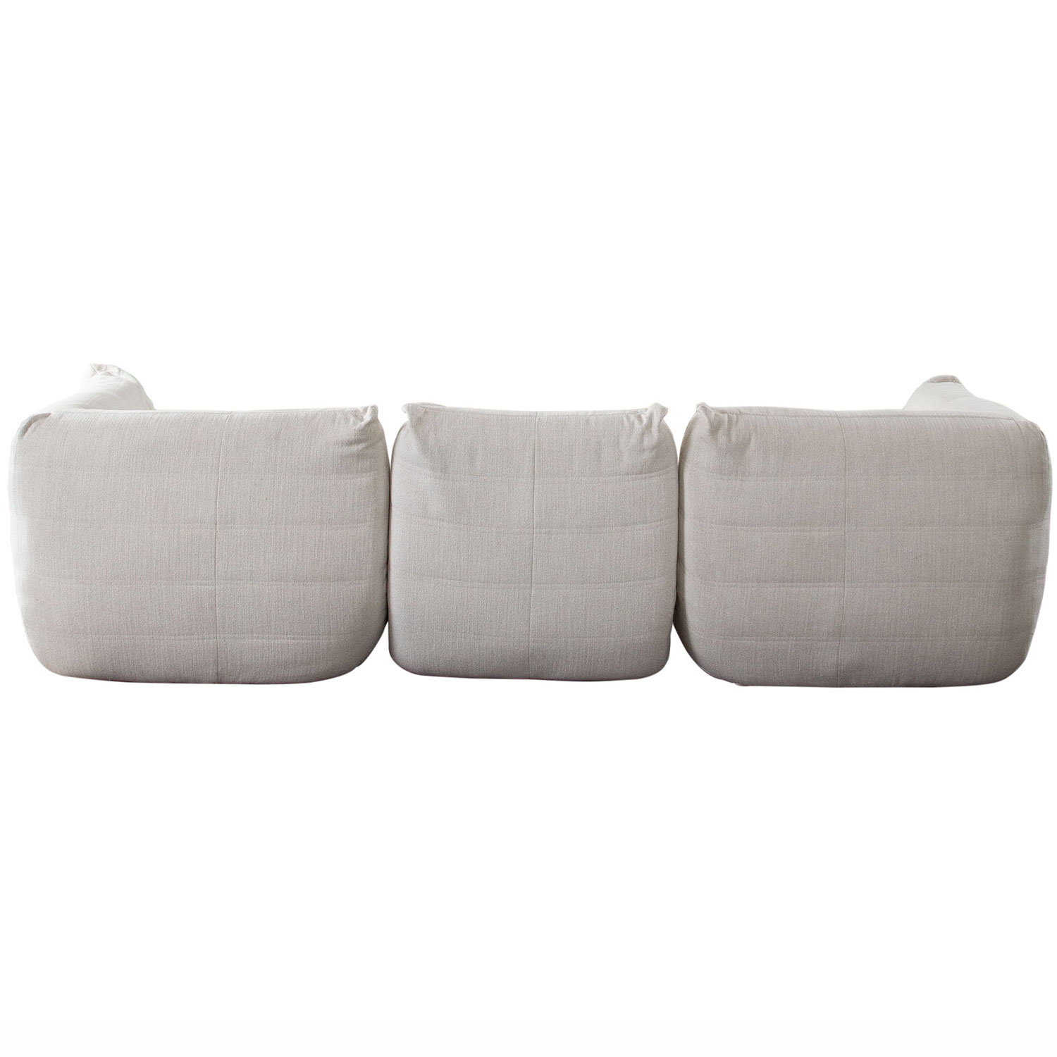 Diamond Sofa Ezra 3PC Fabric Modular Sofa - Cream