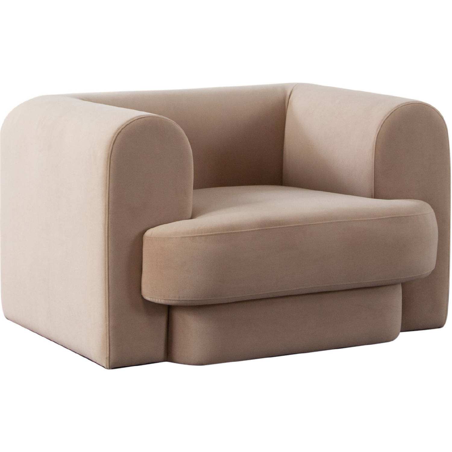 Diamond Sofa Form Performance Velvet Chair - Camel