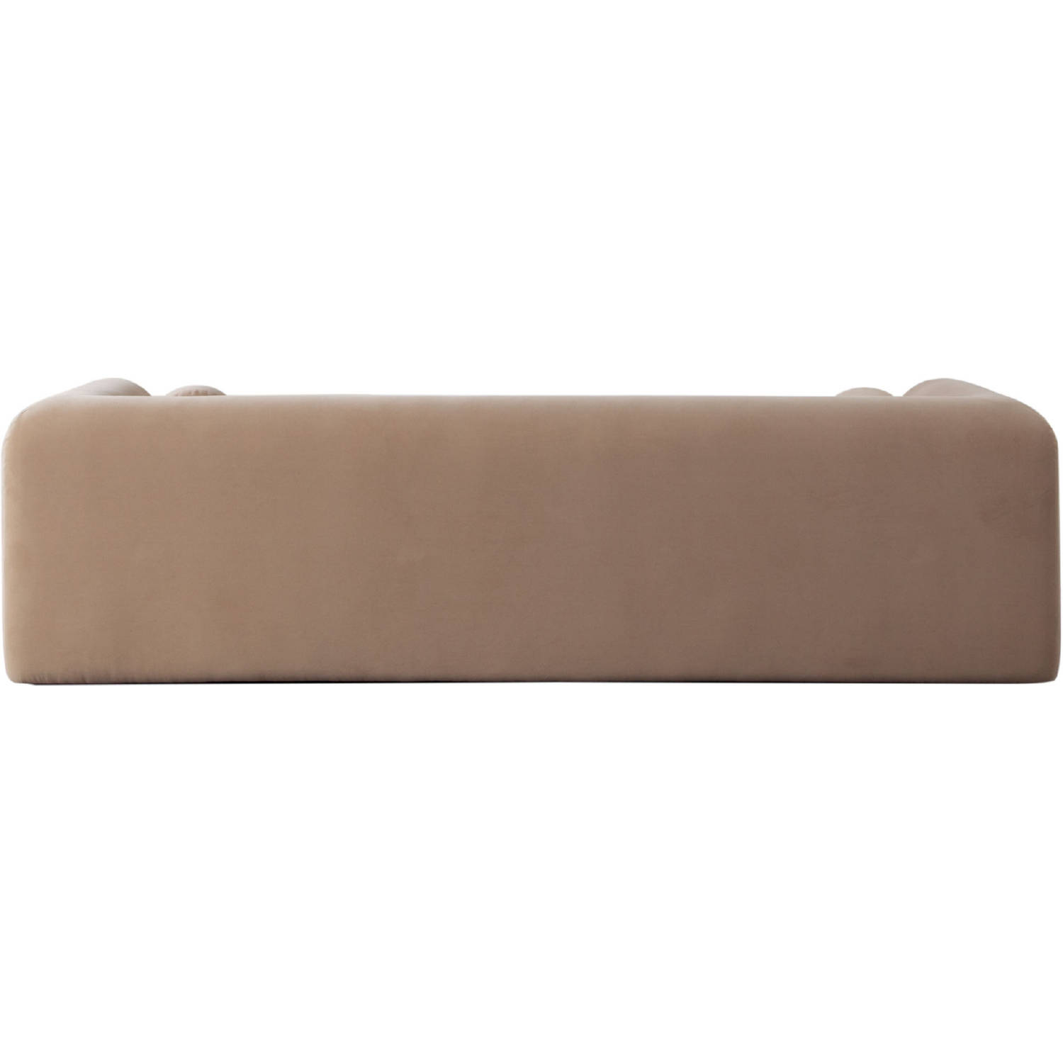 Diamond Sofa Form Performance Velvet Sofa with Two Accent Pillow Balls - Camel