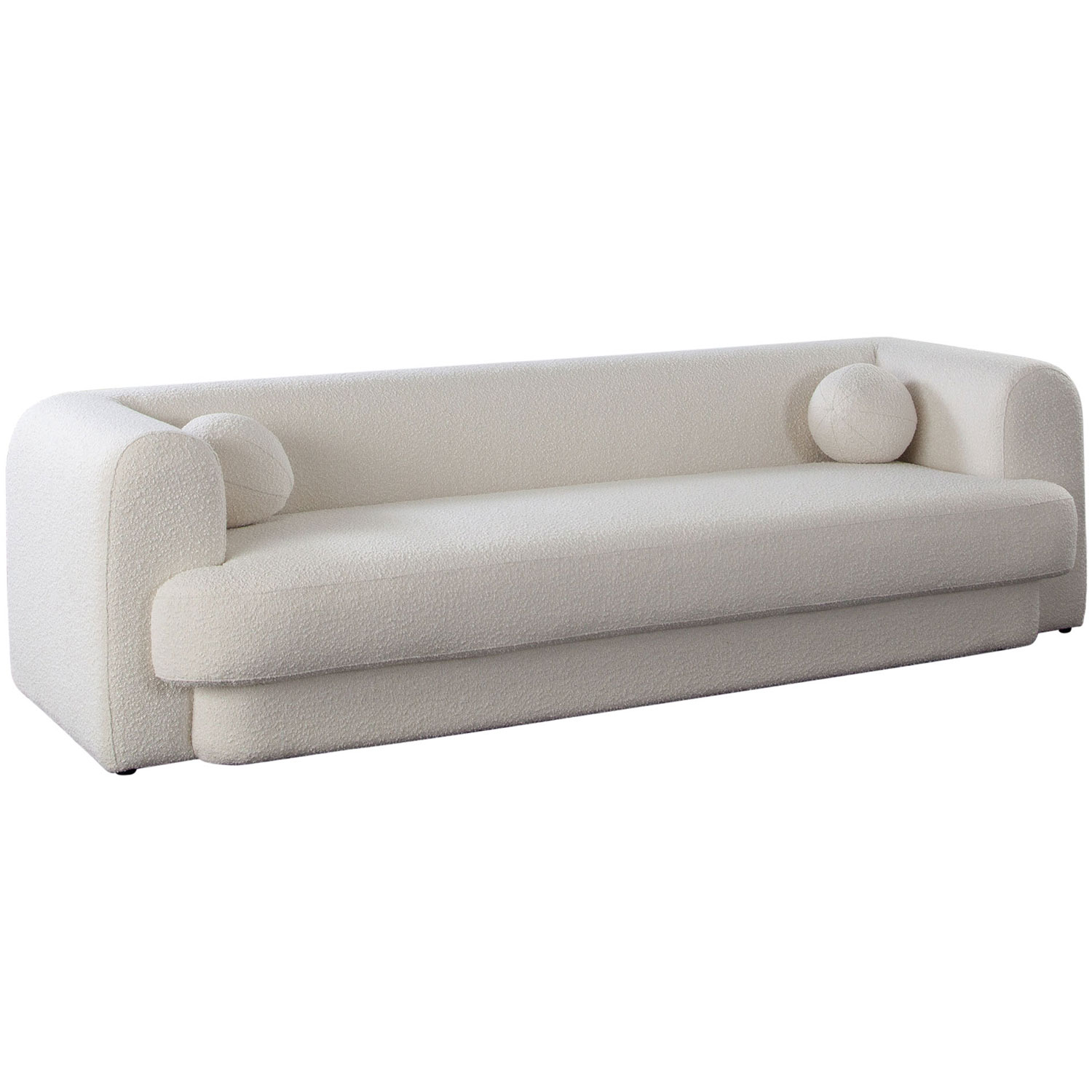 Diamond Sofa - Form Performance Fabric Sofa with Two Accent Pillow Balls