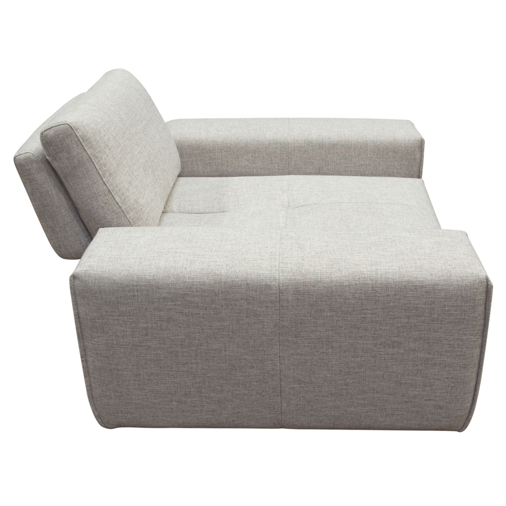 Diamond Sofa - Jazz Modular Fabric 1-Seater with Adjustable Backrest in Light Barley