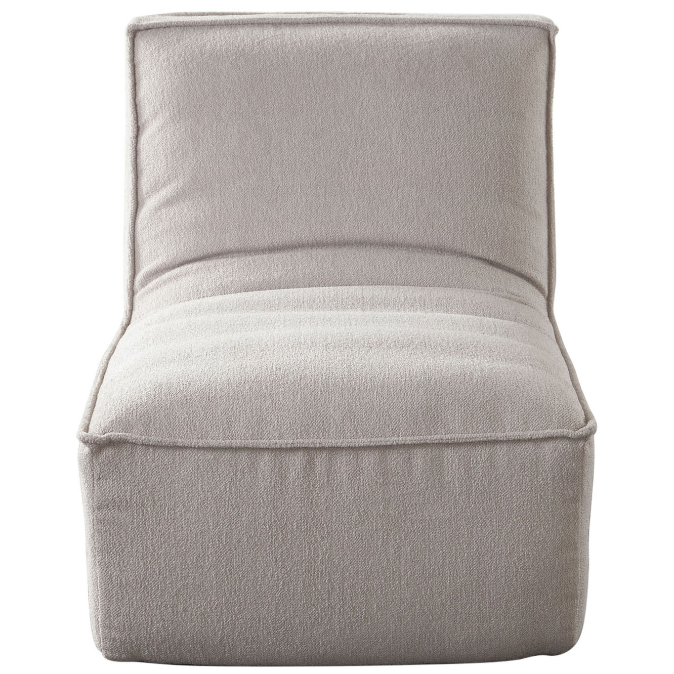 Diamond Sofa™ Jonas Fabric Armless Accent Chair - Tan