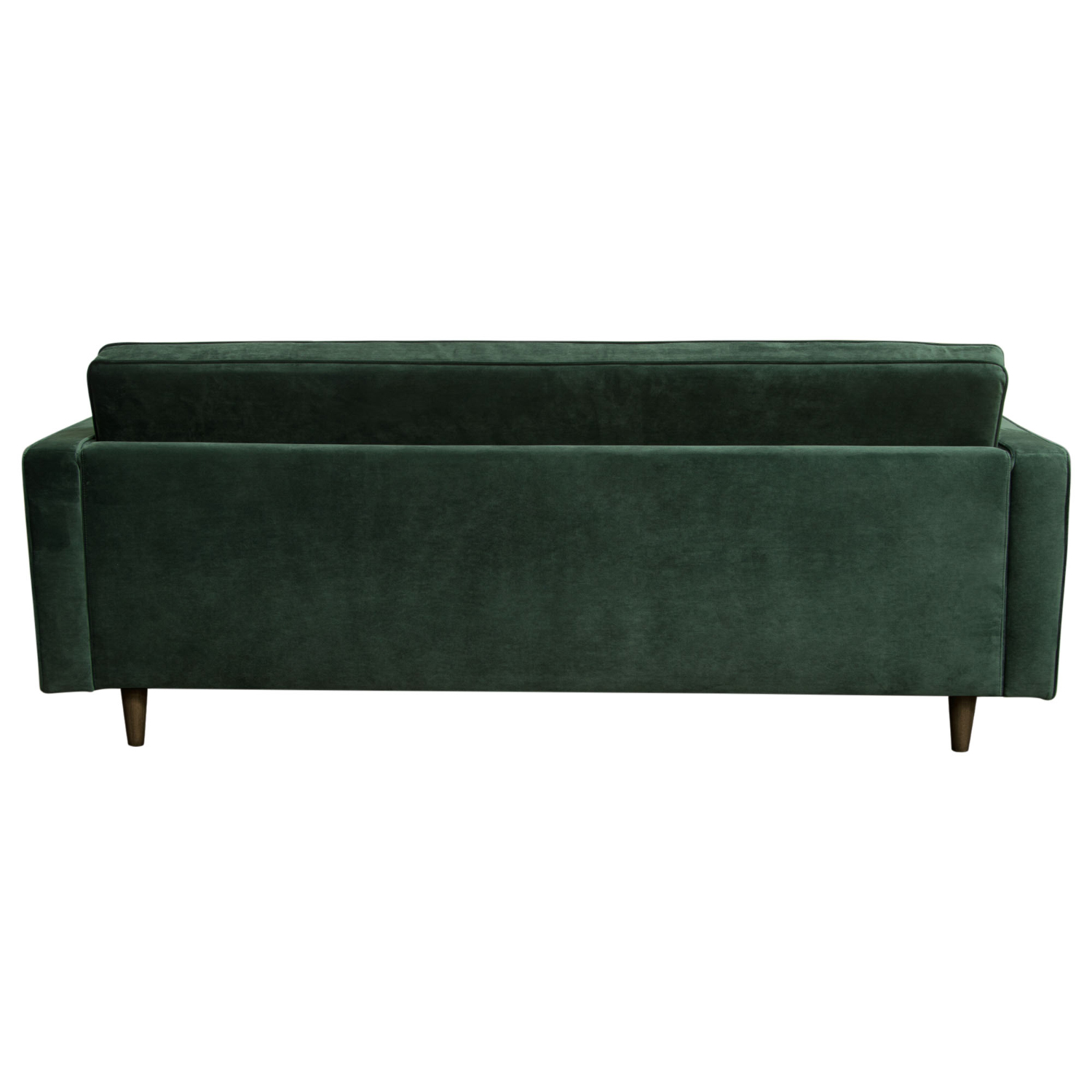 Diamond Sofa - Juniper Velvet Tufted Sofa with Two Bolster Pillows in Hunter Green