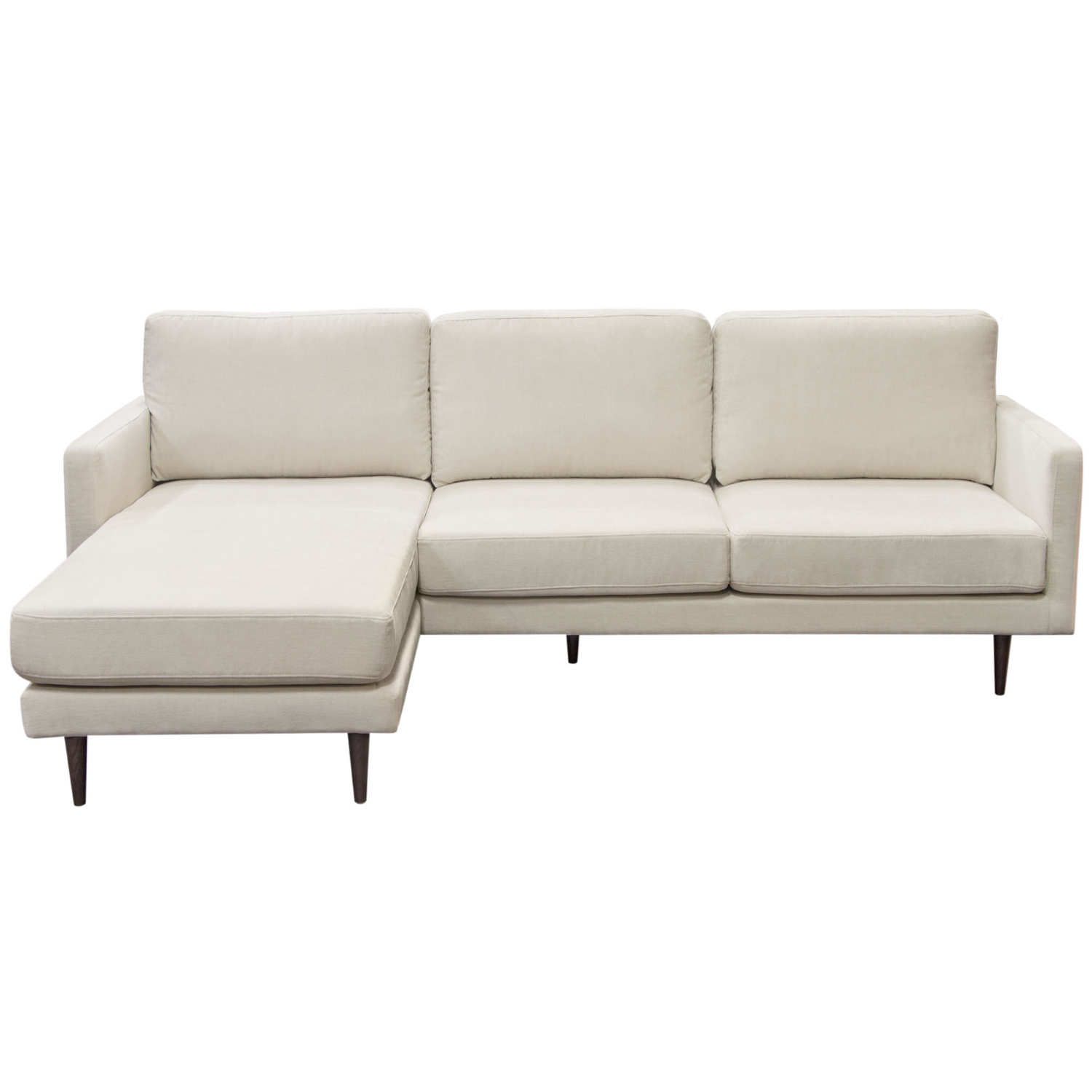 Diamond Sofa Kelsey Fabric Reversible Chaise Sectional - Cream