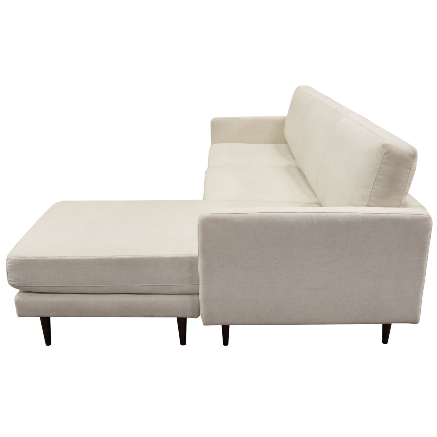 Diamond Sofa Kelsey Fabric Reversible Chaise Sectional - Cream