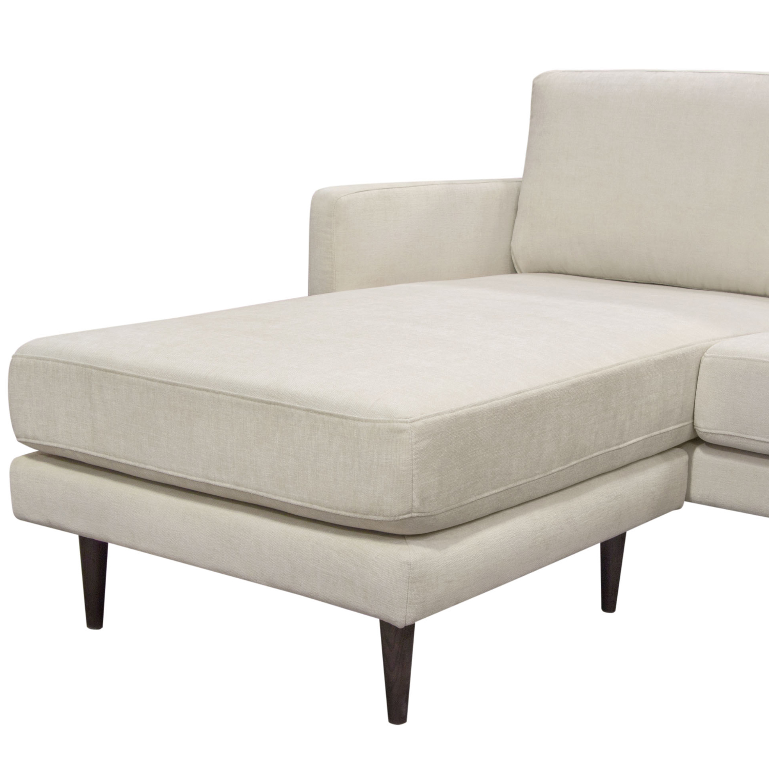 Diamond Sofa Kelsey Fabric Reversible Chaise Sectional - Cream