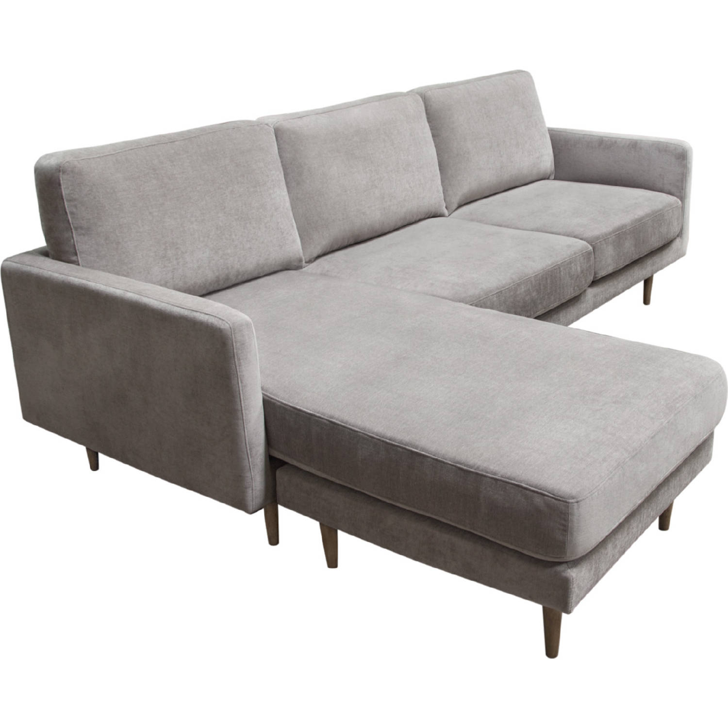 Diamond Sofa Kelsey Fabric Reversible Chaise Sectional - Gray