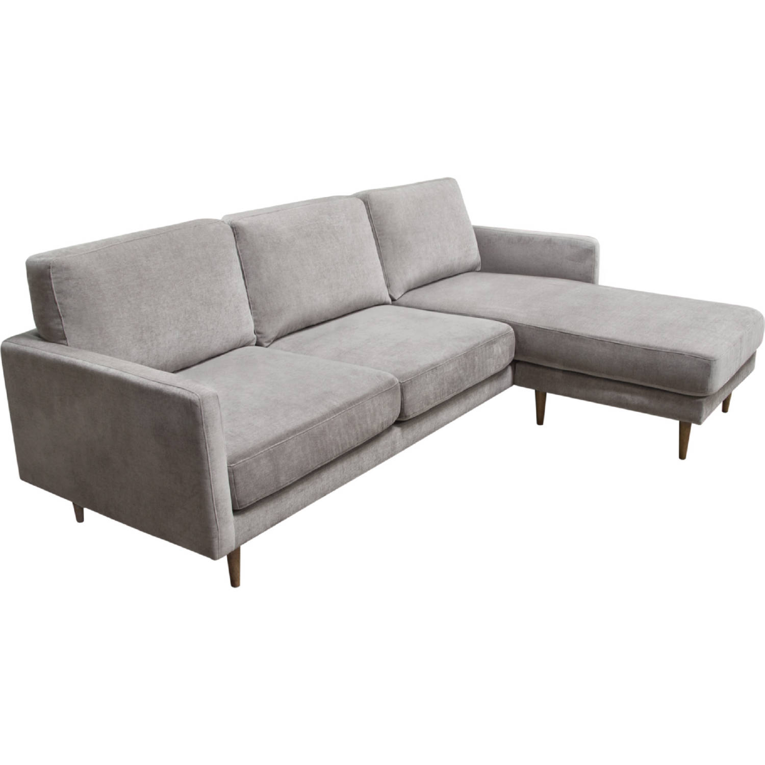 Diamond Sofa Kelsey Fabric Reversible Chaise Sectional - Gray