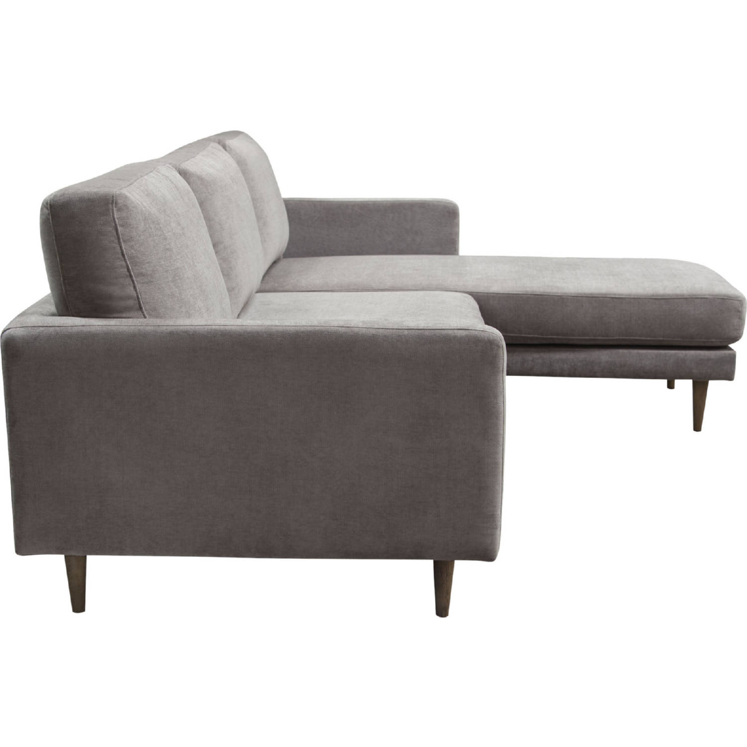 Diamond Sofa Kelsey Fabric Reversible Chaise Sectional - Gray