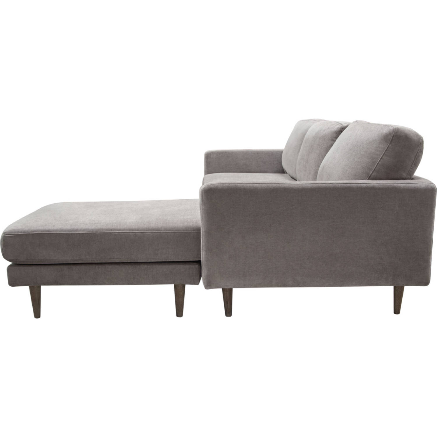 Diamond Sofa Kelsey Fabric Reversible Chaise Sectional - Gray