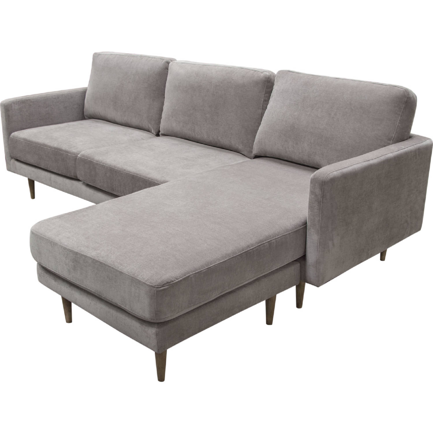 Diamond Sofa Kelsey Fabric Reversible Chaise Sectional - Gray