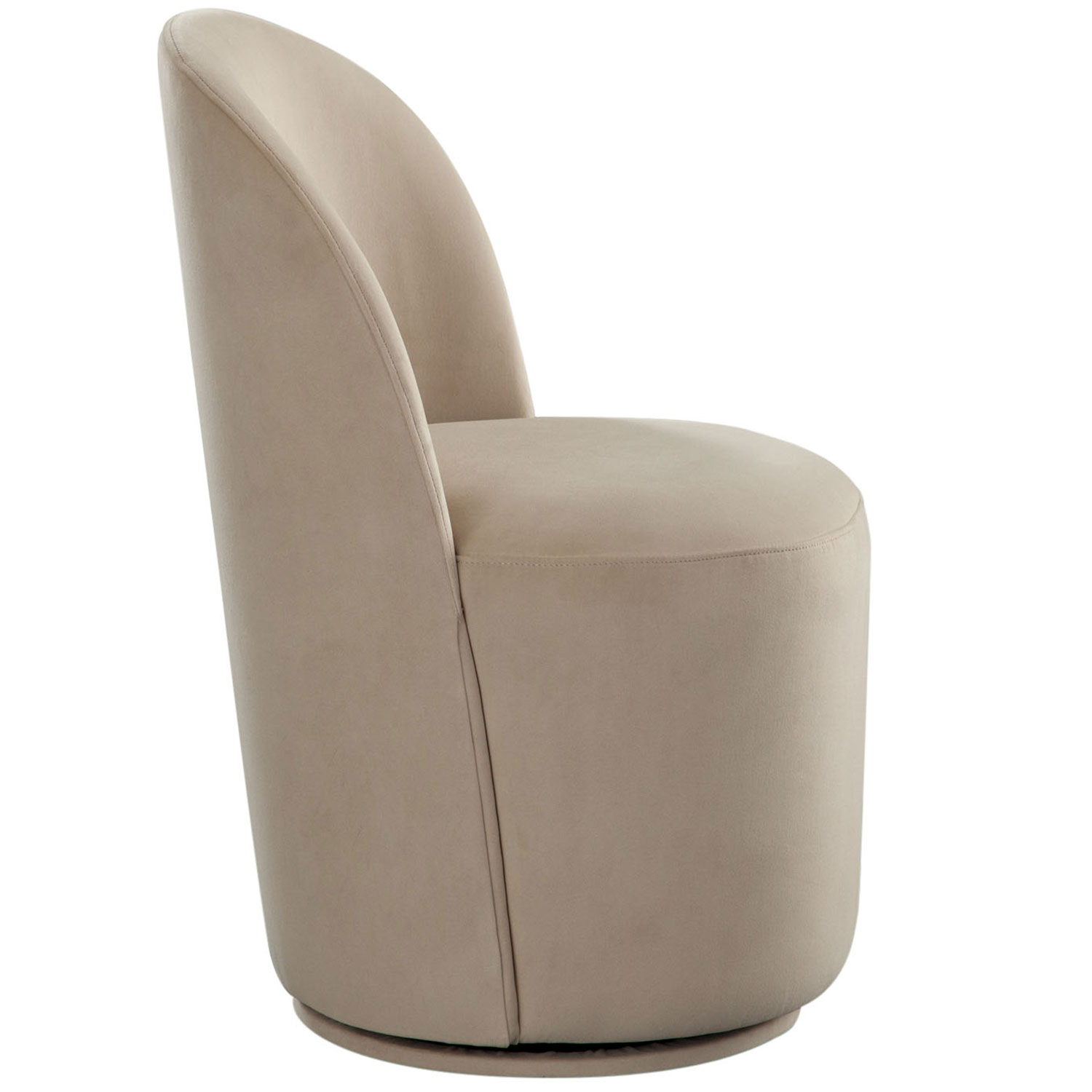 Diamond Sofa Kendall Performance Velvet Dining/Accent Swivel Chair - Light Camel