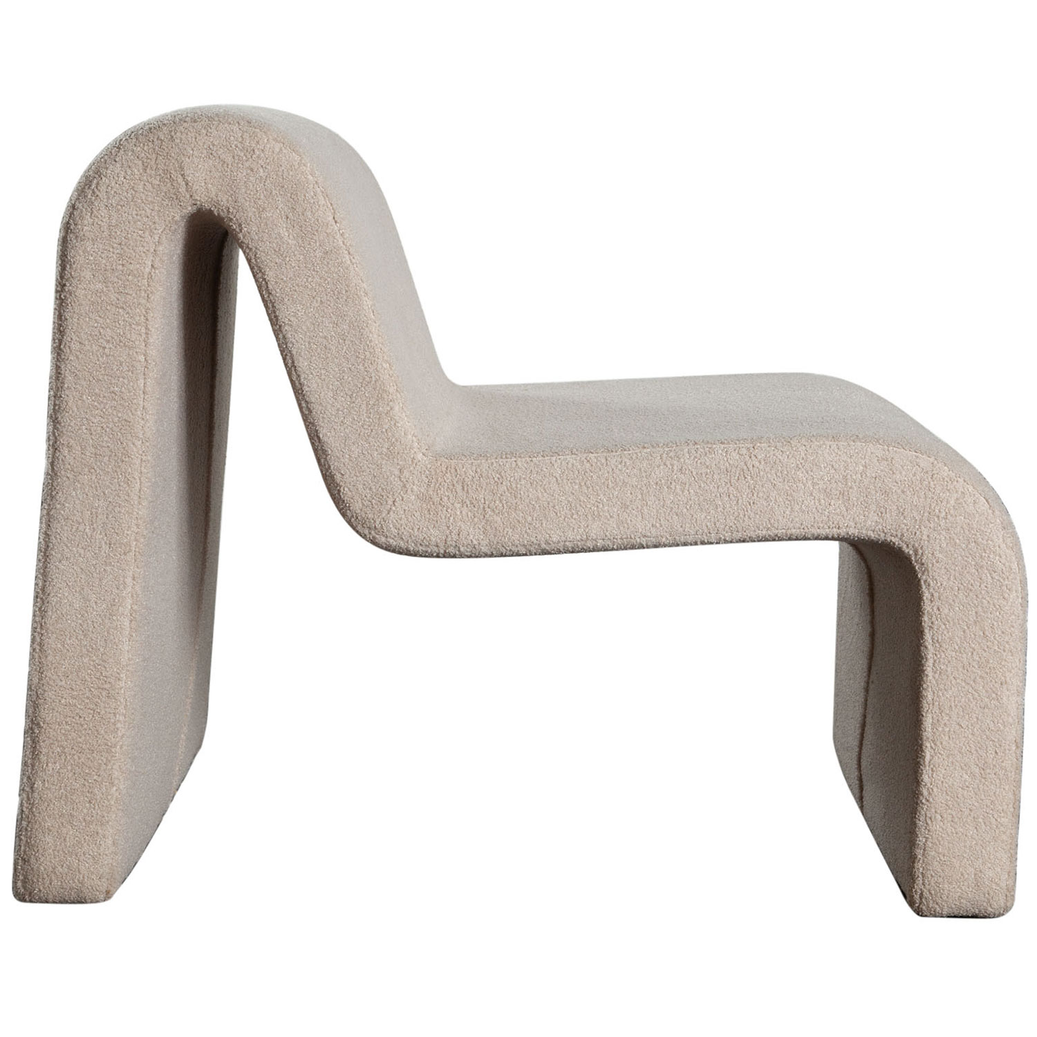 Diamond Sofa™ Lana Looped Shearling Fabric Accent Chair - Camel