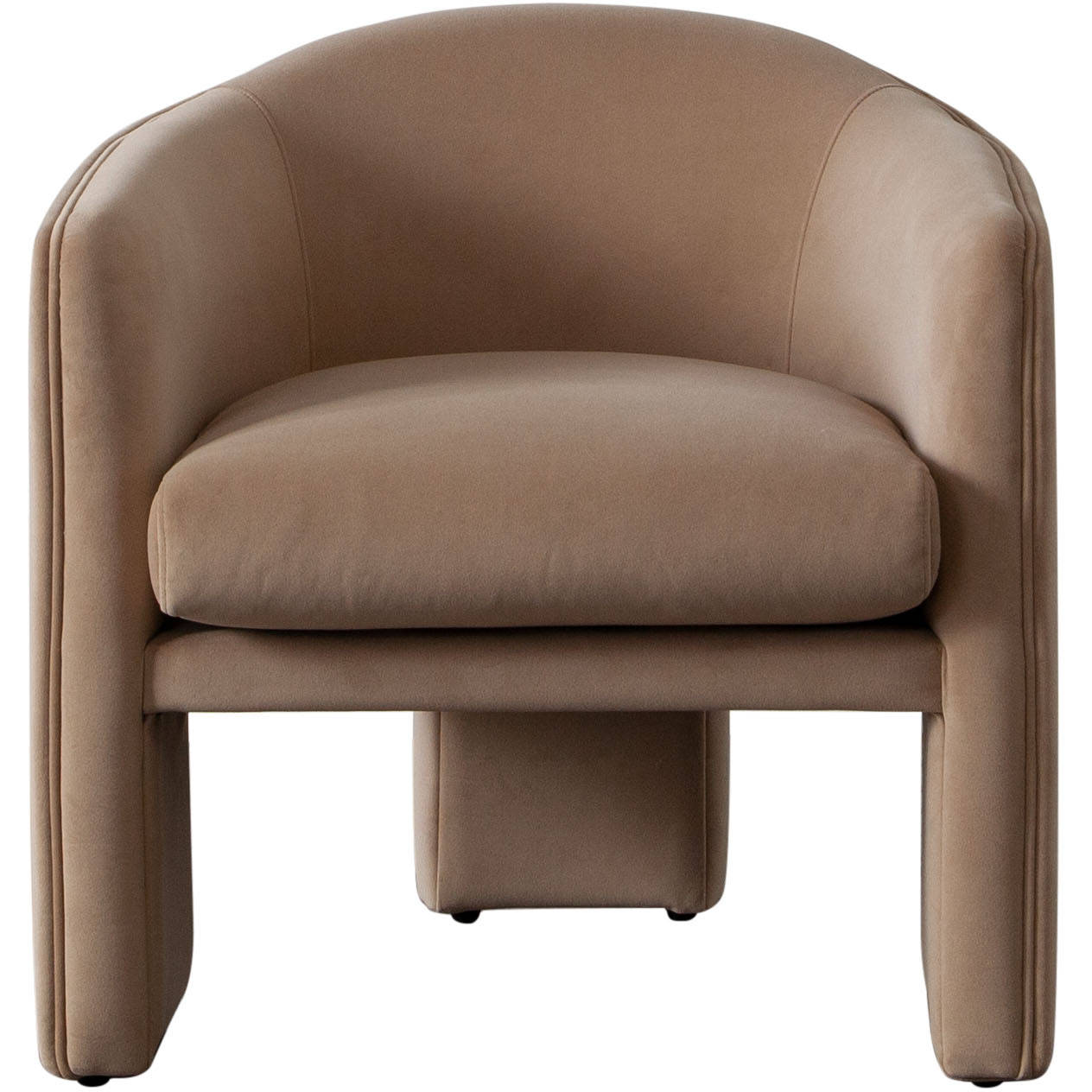 Diamond Sofa - Leyah Performance Velvet Accent Chair in Camel