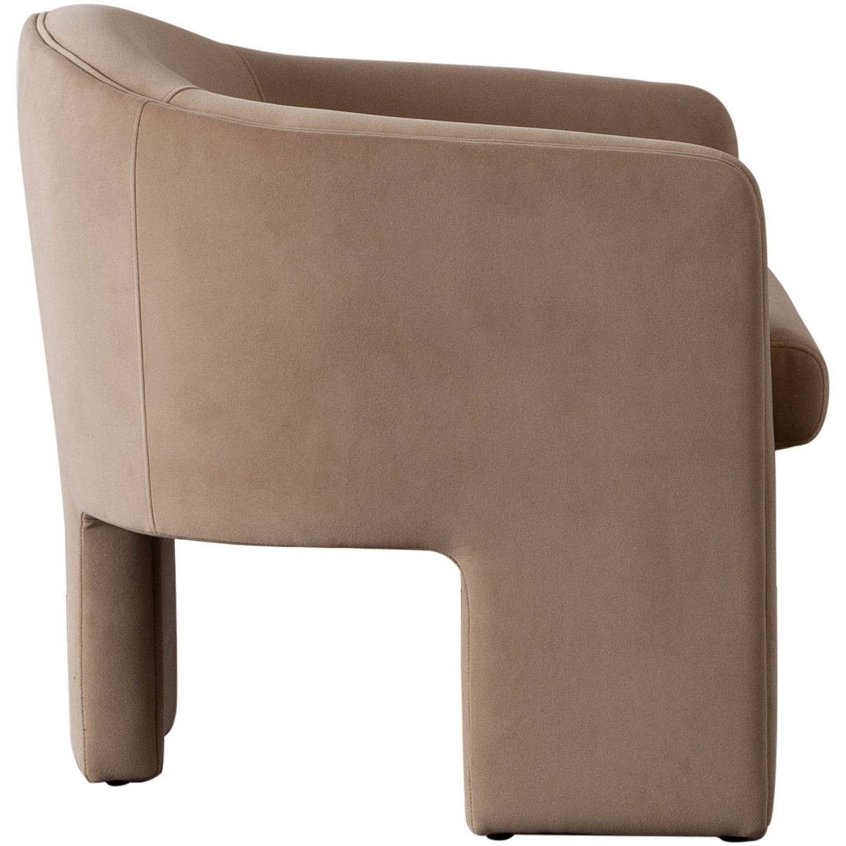 Diamond Sofa - Leyah Performance Velvet Accent Chair in Camel